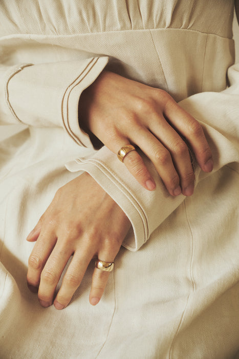 thick and thin / Pinky Ring（K18YG）